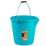 Forte Plastics Set Van 2x Stuks Kunststof Emmers Met Schenktuit 12 Liter - Emmers - Blauw