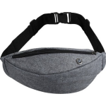 Bellatio Design Heuptasje/buideltasje/fanny Pack Licht Gemeleerd 25 X 15 Cm - Heuptassen - Grijs