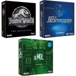 Spellenset - 3 Stuks - Jurassic World The Boardgame & Het Jachtseizoen & Wie Is De Mol De Code Opdracht