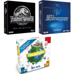 Spellenset - 3 Stuks - Jurassic World The Boardgame & Het Jachtseizoen & Ik Hou Van Holland Bordspel