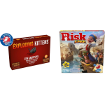 Hasbro Spellenset - Bordspel - 2 Stuks - Exploding Kittens & Risk Junior