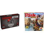 Hasbro Spellenset - Bordspel - 2 Stuks - Exploding Kittens Nsfw (18+) & Risk Junior