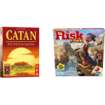 Hasbro Spellenset - Bordspel - 2 Stuks - Catan: Het Snelle Kaartspel & Risk Junior