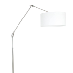 Steinhauer Vloerlamp Prestige Chic 8102st Staal Kap Linnen - Silver