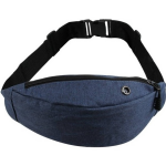 Bellatio Design Heuptasje/buideltasje/fanny Pack Gemeleerd 25 X 15 Cm - Heuptassen - Blauw