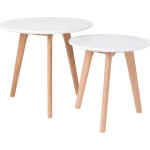 MOOS Vestbjerg - Side Table Bodine Set Of 2 - - Wit