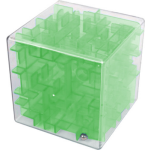 Brain Games hersenkraker Magic Cube doolhof junior 7 cm groen