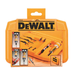 DeWalt Tough Case, 10-delig, Flip drive met snelkoppeling, voorboren maten Ø6,8,10,12 met verzinkboor, 3 x Pz2 en 2 x Ph2 schroefbits - DT7612-XJ