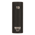 DeWalt Impact dop 19mm 1/2" (Lang - 78mm) - DT7553-QZ