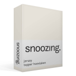 Snoozing Jersey - Topper Hoeslaken - Katoen - 70x200 - Ivoor - Wit