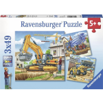 Ravensburger Puzzel Grote Bouwvoertuigen - 3 X 49 Stukjes