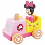Disney speelgoedtrein Minni Mouse meisjes 12 cm hout 2 delig