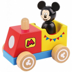 Disney speelgoedtrein Mickey Mouse 12 cm hout 2 delig