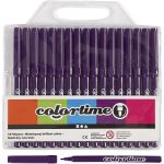 Colortime Stiften Lijndikte 2 Mm 18 Stuks - Paars