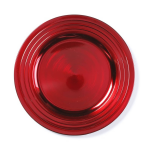Rond Rode Kaarsenplateau/kaarsenbord 33 Cm - Onderbord / Kaarsenbord / Onderzet Bord Voor Kaarsen - Rood