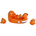 Mini Club badfiguren clownvis 20 cm junior 4 delig - Oranje