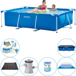 Intex Frame Pool Rechthoekig 220x150x60 Cm - Zwembad Plus Accessoires - Blauw