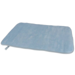 Sneldrogende Badmat Met Anti Slip 40 X 60 Cm Rechthoekig - Badmatjes - Blauw