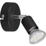 BES LED Led Plafondspot - Trion Pamo - Gu10 Fitting - 1-lichts - Rond - Mat - Aluminium - Zwart