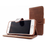 Hem Apple Iphone 12 Pro - Bronzed Brown Leren Portemonnee Hoesje - Lederen Wallet Case Tpu Meegekleurde Binnenkant- Book - Bruin