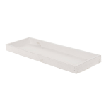 Houten Kaarsenbord/plateau Rechthoekig White Wash 42 X 14 Cm - Kaarsenplateaus