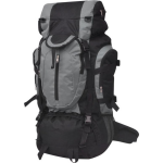 Vidaxl Rugzak Hiking Xxl 75 L Zwart En - Grijs