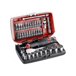 Facom 1/4 Socket Set 6Pt 5.5-14Mm R.181 38Pc - R.181NANOPB