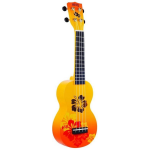 Mahalo MD1HB/ORB Designer Series Hibiscus Orange Burst ukelele