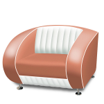 Bel Air Retro Fauteuil Sf-01cb Dusty Rose - Rose Goud