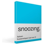 Snoozing Katoen Kussenslopen (Set Van 2) - 100% Katoen - 60x70 Cm - Standaardmaat - - Turquoise