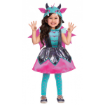 Amscan verkleedjurk Little Mystic Dragon meisjes roze maat 6 8 jaar