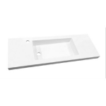 Best Design Slim wastafel voor meubel 100cm ondiep 35 cm met kraan gat 4000800