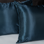 Fresh & Co 2-PACK: Kussenslopen Silk Satin - - Blauw