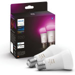 Philips White & Color E27 10.5W Duo pack