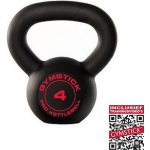 Gymstick Pro Neopreen Kettlebell Met Online Trainingsvideo's - 4kg - Zwart