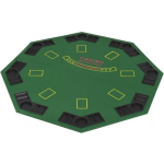 Vidaxl Poker Tafelblad Voor 8 Spelers 2-voudig Inklapbaar - Groen