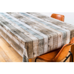 Bellatio Design Tafelzeil/tafelkleed Lange Houten Planken Print 140 X 220 Cm - Tafelzeilen