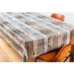 Bellatio Design Tafelzeil/tafelkleed Lange Houten Planken Print 140 X 300 Cm - Tafelzeilen