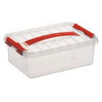 Kunststof Stapelbare Opbergbak 4 Liter 30 X 20 X 10 Cm - Opbergbox - Rood