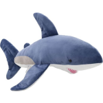 Vidaxl Knuffel Witte Haai Pluche En Wit - Blauw
