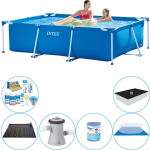 Intex Frame Pool Rechthoekig 220x150x60 Cm - Slimme Zwembad Deal - Blauw