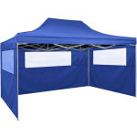 Vidaxl Vouwtent Met 3 Wanden 3x4,5 M - Blauw