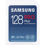 Samsung PRO Plus 128GB, SDXC, UHS-I,U3,160&120MB/s Reads & Writes, FHD&4K UHD, Memory Card