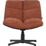 Woood Exclusive Vinny Draaifauteuil - Bouclé - Roest - 80x75x75 - Oranje