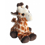Wild Republic knuffel giraffe junior 18 cm pluche geel/ - Bruin
