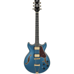 Ibanez AMH90 Artcore Expressionist Prussian Blue Metallic semi-akoestische gitaar