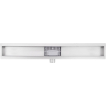 Saniclass 2.0 douchegoot 60cm zonder rooster met vloerflens RVS YZ-A60-Basic-drain
