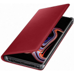 Samsung Galaxy Note9 Leather Wallet Cover - Rood