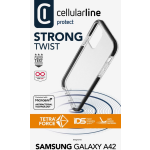 Cellularline Tetraforce Strong-Twist Case voor Samsung Galaxy A42 5G Transparant