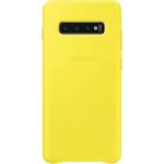 Samsung Galaxy S10 Plus Leather Cover - Amarillo